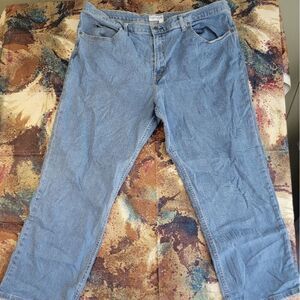 Saddlebred Jeans Mens  (42x30 actual) Straight Relaxed Fit Med Blue Denim (58)